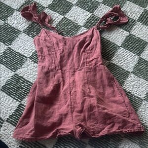 Red Urban Outfitters Sleeveless Romper